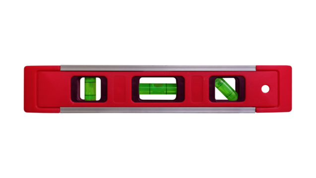 Waterpass surface level isolated on transparent background