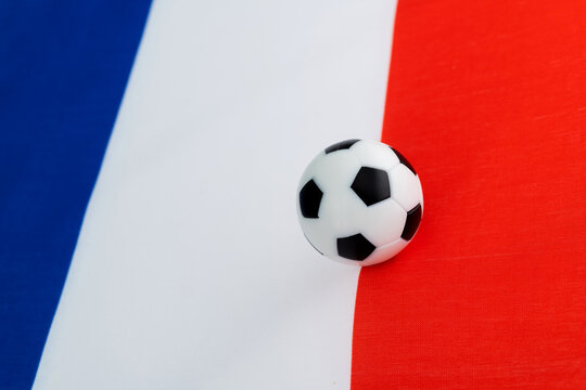 Soccer ball on France flag