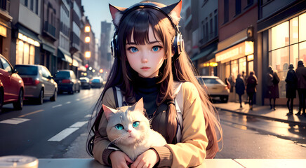 Sonic Serenity: Exploring the Harmonic Elegance of AI-Crafted Portraits Featuring Enchanting Gazes and Musical Reverie in Captivating Female Subjects