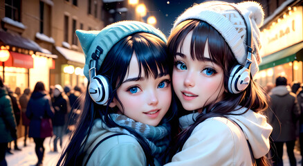 Sonic Serenity: Exploring the Harmonic Elegance of AI-Crafted Portraits Featuring Enchanting Gazes and Musical Reverie in Captivating Female Subjects