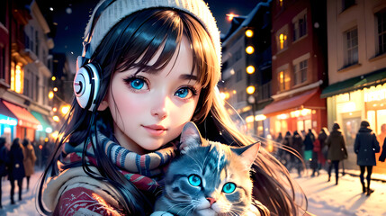 Sonic Serenity: Exploring the Harmonic Elegance of AI-Crafted Portraits Featuring Enchanting Gazes and Musical Reverie in Captivating Female Subjects