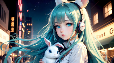 Sonic Serenity: Exploring the Harmonic Elegance of AI-Crafted Portraits Featuring Enchanting Gazes and Musical Reverie in Captivating Female Subjects