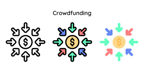 Crowdfunding, Investment Icon
