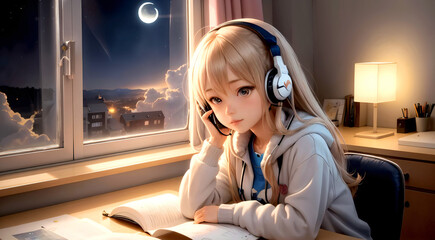 Sonic Serenity: Exploring the Harmonic Elegance of AI-Crafted Portraits Featuring Enchanting Gazes and Musical Reverie in Captivating Female Subjects