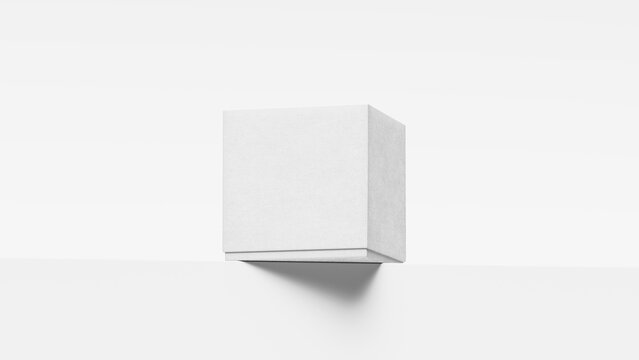Box package White paper_white background