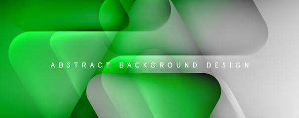 Naklejka premium Shadow and Light Triangle Background. Dynamic Geometric Template. Glass Transparent Triangles