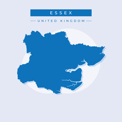 Vector illustration vector of Essex map United Kingdom
