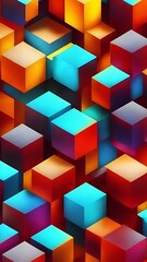 abstract background with cubes