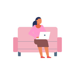 office workers in pink clothes woman