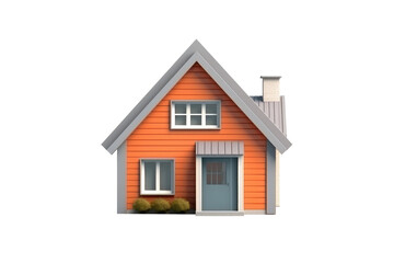 Luxury colorful home icon style isolated on transparent background.
