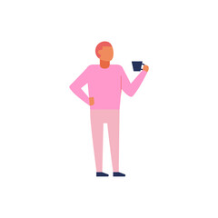 office workers in pink clothes woman