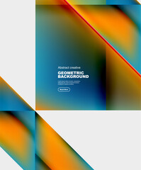 Fototapeta premium Gradient triangles vector abstract background