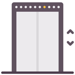 elevator flat vector icon