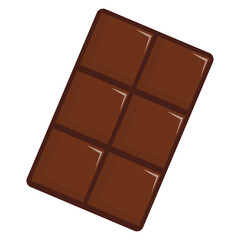 Dark Chocolate Bar Element Illustration