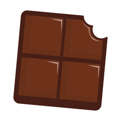 Dark Chocolate Bar Element Illustration