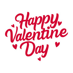 typography happy valentine day