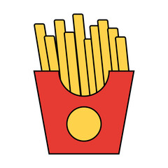 Flat Cute Food Element Icon Illustration