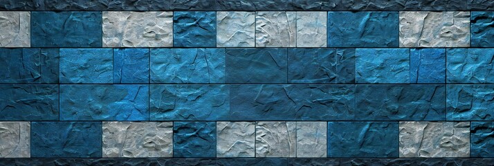 Blue blocks abstract background. abstract image of cubes background in blue color