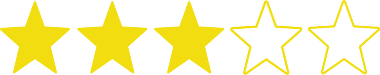 Three rating star