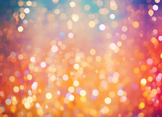Blurred lights colorful bokeh abstract background