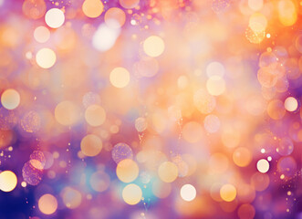 Obraz premium Blurred lights colorful bokeh abstract background