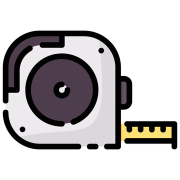 gray tape measure, yellow tape clip art preview
