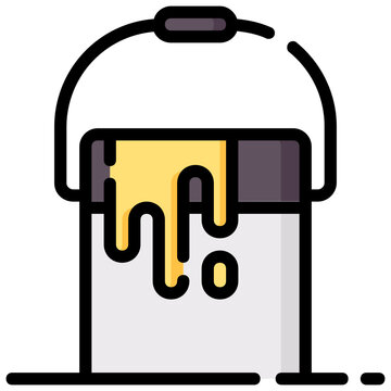 recommend clip art: paint bucket filled outline vector icon