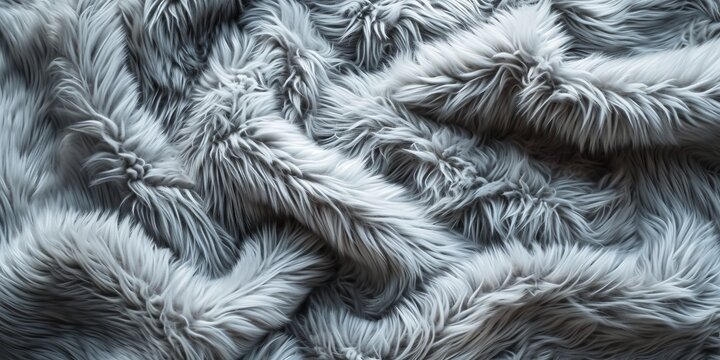 Close-Up of Furry Blanket: An image featuring the soft and cozy texture of a furry blanket. © ArtisanSamurai