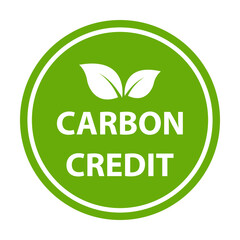 Carbon credit icon vector for graphic design, logo, website, social media, mobile app, UI illustration.