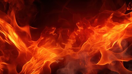 Fototapeta premium fire on a black background