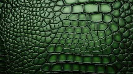Schilderijen op glas close up of crocodile skin © Sania