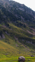 Fototapeta premium Paysages des Pyrénées, en saison estivale, autour de la station de la Mongie