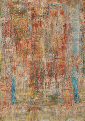 Abstract printing for home interior prints and carpets.