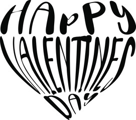 Obraz premium Happy valentines day in 3d style