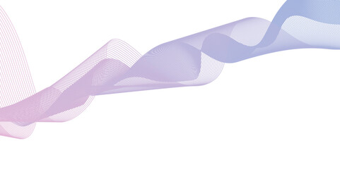 Abstract technology wavy lines pattern on white background. Abstract colorful blend wave lines curve and motion background. White background mesh abstract, vector gradient line modern soft blend.