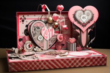 Surprise your loved ones with a unique Valentines Day card in a box, the perfect way to express...