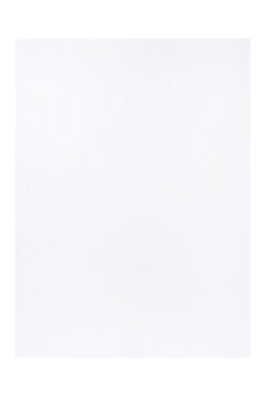 Blank white watercolor paper isolated on transparent background.