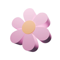 3d flower icon