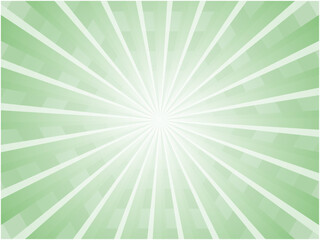 デジタル感のあるライトカラーの集中線背景素材_グリーン