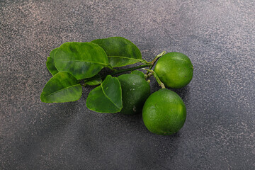 Fresh juicy ripe green lime