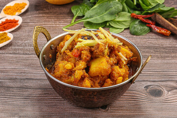 Indian cuisine - Aloo Goby curry