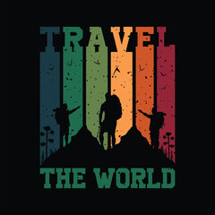 Travel The World T-Shirt Design