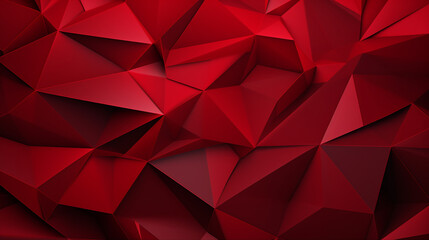 Light Red polygonal background. Creative illustration in halftone style with gradient. - obrazy, fototapety, plakaty