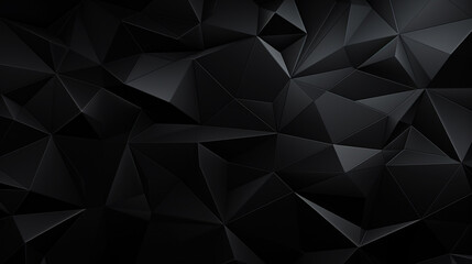 Abstract polygonal space low poly dark background with connecting dots and lines. - obrazy, fototapety, plakaty