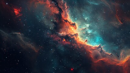 Fototapeta premium Space nebulas concept background