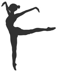 silhouette of a ballerina