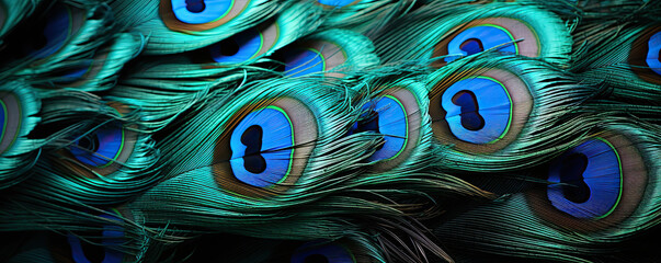 Peacock feather colourful background 