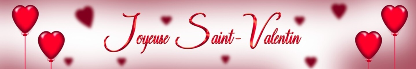 Bannière Joyeuse Saint-Valentin - 704877971
