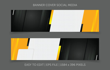 Banner design template vector design for social media cover