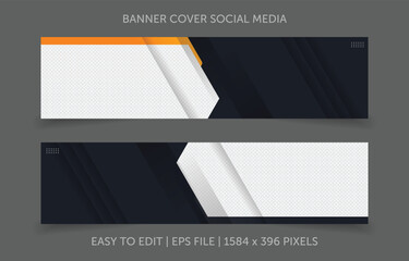 Banner design template vector design for social media cover